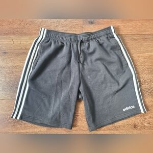 Adidas Black White Striped Cotton Shorts Men's Sz L